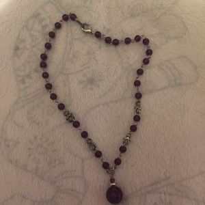 purple necklace